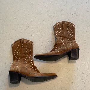 Stuart Weitzman Jeweled Cowgirl Boots